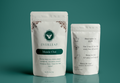 2 oz pouch of Masala Chai loose leaf tea, front and back